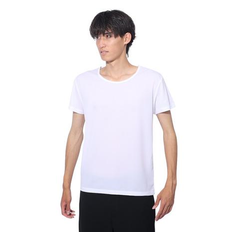 クー（Coo.）（メンズ）ドライプラス 丸首 半袖アンダーシャツ 891CO4GC0001 WHT ...