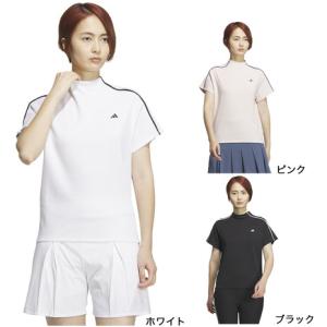 アディダス（adidas）（レディース）モックネック ゴルフ 半袖 BOXシルエットドライモック IKK55｜VictoriaGolf Yahoo!店