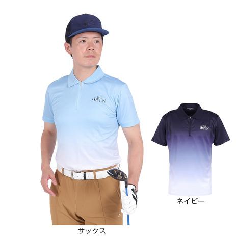 ジ・オープン（THE OPEN）（メンズ）ゴルフウェア 吸水 速乾 メランジ カノコ 半袖シャツ 1...