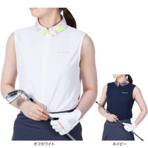 23区GOLF 23区ゴルフ 長袖シャツ 白×ピンク ストライプ織生地
