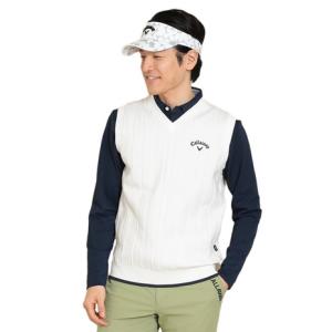 CALLAWAY キャロウェイ Vネック ニットベスト グレー系 LL ゴルフ