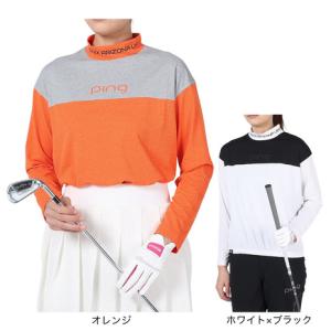 ピン（PING）（レディース）ゴルフウェア ビッグシルエット 長袖ハイネックカットソー 622-4166100｜VictoriaGolf Yahoo!店