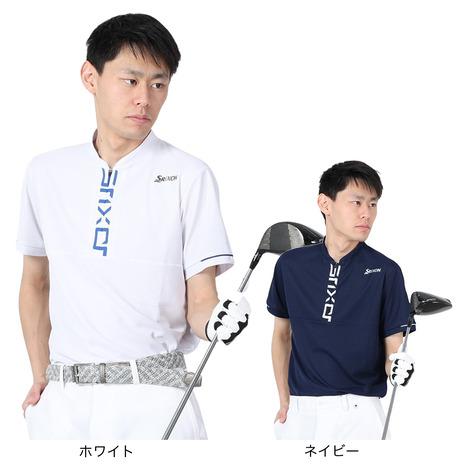 スリクソン（SRIXON）（メンズ）ゴルフ 半袖 メンズ ロゴプリント ジップアップシャツ RGMX...