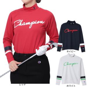 チャンピオン（CHAMPION）（レディース）ゴルフウェア 長袖モックネックシャツ CW-ZG401｜victoriagolf