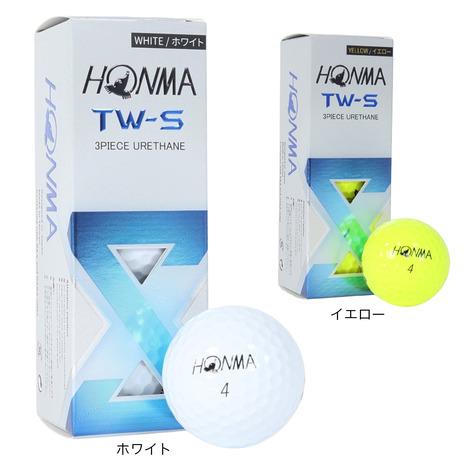 本間ゴルフ（HONMA）（メンズ）ゴルフボール TW-S 2024 BTQ2403 スリーブ(3個入...