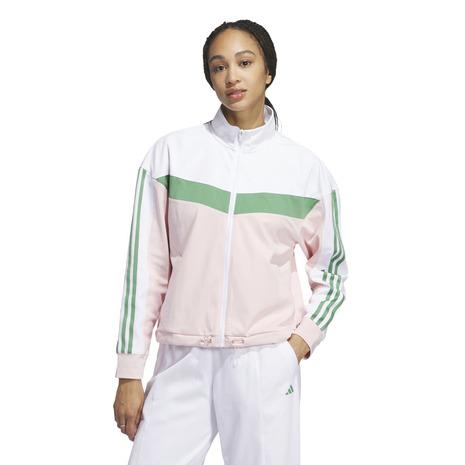 アディダス（adidas）（レディース）ゴルフウェア アウター ツイストニット レトロトラックジャケ...