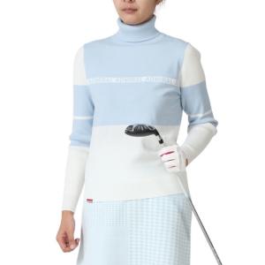 新品】マークアンドロナ ニットレッグウォーマー ブラウン×ネイビー