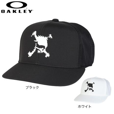 オークリー（OAKLEY）（メンズ）ゴルフ 吸汗速乾 接触冷感 スカル メッシュキャップ 25.0 ...