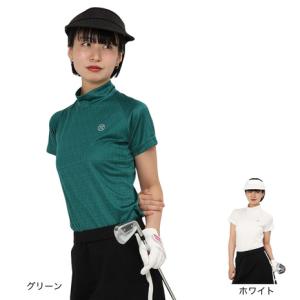 トミーアーマー（Tommy Armour）（レディース）ゴルフウェア 吸汗速乾 ゴルフ 半袖 ジャガードモックネックシャツ TANB25S070022