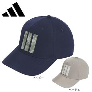 アディダス（adidas）（メンズ）ゴルフ 帽子 吸汗速乾 ツアー 3ストライプ プリント キャップ KVI35