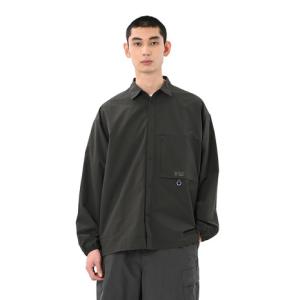 ニューバランス（new balance）（メンズ）長袖シャツ オーバーサイズドロングスリーブシャツ AMT55076BLK
