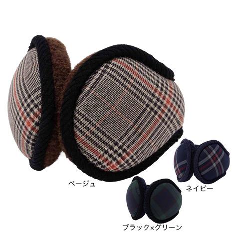 マンシング（MUNSING）（メンズ）ゴルフ チェック柄 折りたたみタイプ イヤーウォーマー MG5...