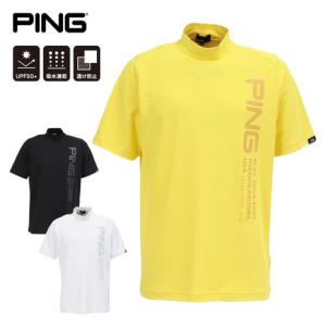 PING（ピン） ゴルフウェア ゴルフシャツ 鹿の子 半袖モックネック