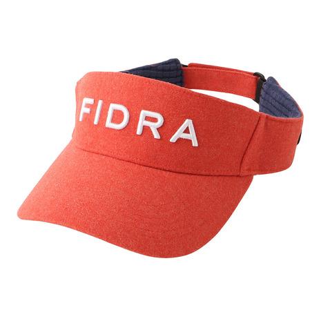 フィドラ（FIDRA）（メンズ）ゴルフ 帽子 ピーチ起毛バイザー FD5SVD10 RED
