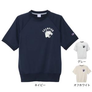 チャンピオン（CHAMPION）（メンズ）ゴルフウェア 吸汗速乾 半袖 テックウィーブ テリー ショートスリーブクルーネックスウェットシャツ C3-DG001