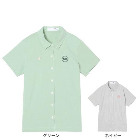 ルコックスポルティフ（lecoqsportif）（レディース）ゴルフウェア 吸汗速乾 消臭 フルボタ...