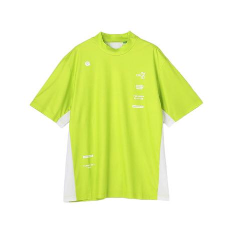 ピーダブリュ サーキュラス（PW CIRCULUS）（メンズ）ゴルフ 半袖 メッシュコンビ モックネ...