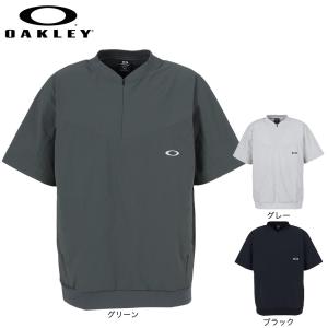 オークリー（OAKLEY）（メンズ）ゴルフウェア O-Blades ハーフジップ 半袖プルオーバー FOA409416