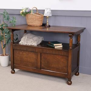 モンクスベンチ 英国 ヴィンテージ オーク材 1970年代 イギリス VC113-089