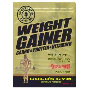 ゴールドジム（GOLD'S GYM）（メンズ）ウエイトゲイナー デキストリン ホエイプロテイン チョコレート風味 1kg F8500 計量スプーン付｜victoriasurfandsnow