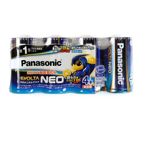 パナソニック（Panasonic）（メンズ、レディース、キッズ）乾電池 エボルタ ネオ 単1形 4本...