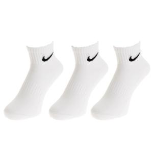 ナイキ（NIKE）（メンズ、レディース）エブリデイ クッション アンクルソックス 3足組 SX7667-100SP19 ホワイト