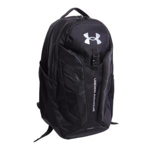 アンダーアーマー（UNDER ARMOUR）（メンズ、レディース）リュック ハッスル プロ バックパック (ブラック×メタリックシルバー)1367060 001 撥水｜victoriasurfandsnow