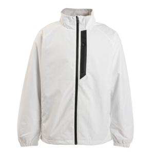 デュアリグ メンズ スポーツウェア ウインドブレーカー 絶耐撥水 吸湿発熱 裏起毛メッシュ ウインドジャケット 854D1TJ2046 WHT