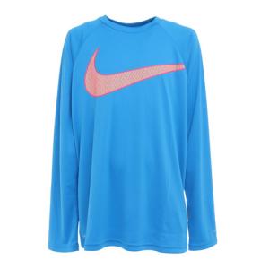 ナイキ（NIKE）（キッズ）ジュニア ラッシュガード 長袖 Tシャツ ロンT NESSC837 1991052-871 ブルー｜victoriasurfandsnow