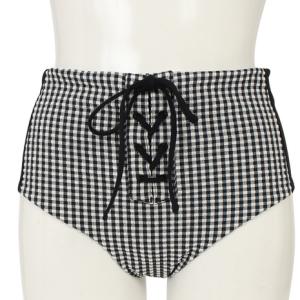 ハーレー（HURLEY）（レディース）QUICK DRY GINGHAM HIGH WAIST SURF BOTTOM 21 BV8058-010｜victoriasurfandsnow