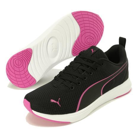 プーマ（PUMA）（メンズ、レディース）ソフトライド クルーズ NU 黒 ブラックピンク 37766...