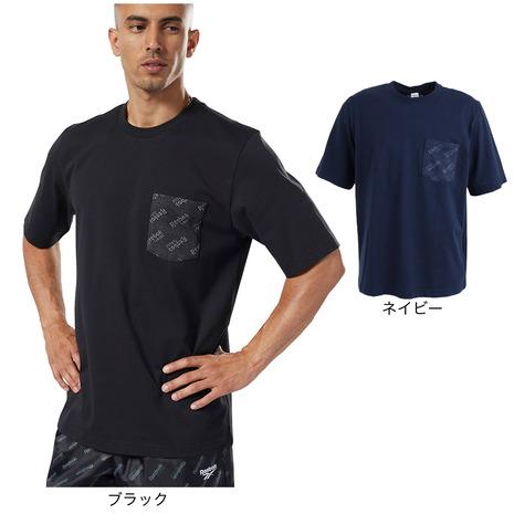 リーボック（REEBOK）（メンズ）Tシャツ メンズ 半袖 ポケットクラシックス ロゴ FXP29-...