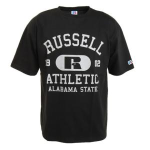 ラッセル（RUSSELL）（メンズ）PRINT COLLEGE 半袖Tシャツ RBM22S0014 BLK｜victoriasurfandsnow