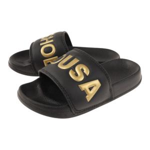 ディーシーシューズ（DC SHOES）（キッズ）DC SLIDE ブラック ゴールド DK202001BG3 ジュニア シャワサン プール シャワーサンダル レジャー 子供靴 ビーチ｜VictoriaSurf&SnowYahoo!店