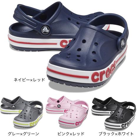 クロックス（crocs）（キッズ）ジュニアサンダル バヤバンド クロッグ ネイビー 207019 ス...