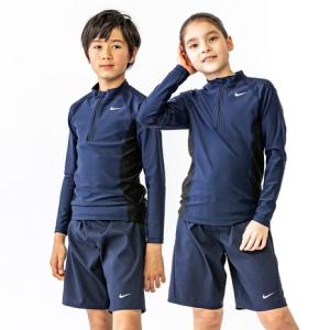 ナイキ（NIKE）（キッズ）水泳 スクール水着 UVカット 男女共用水着 セパレート ジェンダーレス ジュニア 1991073-08｜victoriasurfandsnow