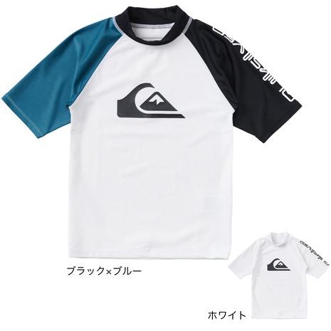 クイックシルバー（Quiksilver）（キッズ）水着 ラッシュガード 半袖 子供 男の子 UVカッ...