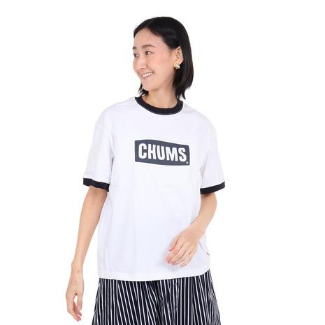 チャムス（CHUMS）（レディース）半袖Tシャツ オーバーサイズドリンガー CHUMS ロゴTシャツ...