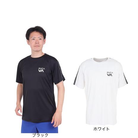 ルーカ（RVCA）（メンズ）ラッシュガード 半袖 Tシャツ 吸汗速乾 UVカット UPF50+ 外線...