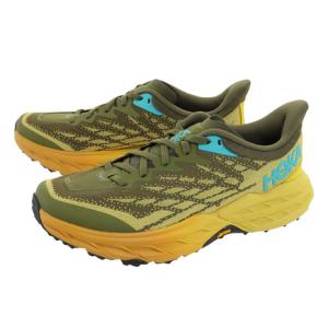 ホカ（HOKA）（メンズ）ランニングシューズ スピードゴート 5 グリーン イエロー 1123157-APFR スニーカー トレイルラン 厚底 登山道｜victoriasurfandsnow