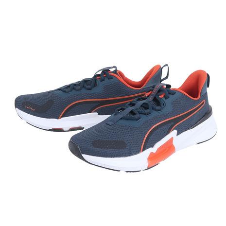 プーマ（PUMA）（メンズ）スポーツシューズ パワーフレーム 2  紺 こん ネイビー 377970...