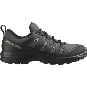 サロモン（SALOMON）（メンズ）ゴアテックス トレッキングシューズ ローカット 登山靴 防水 X BRAZE MGNT/BLA L47180500 グレー