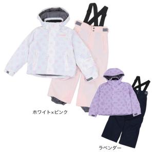 シュトロイレ（STREULE）（キッズ）ジュニア ガールズ スキーウェア スノーフレークスーツ 上下セット ST23FW0037 サイズ調整｜victoriasurfandsnow