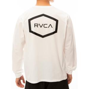 ルーカ（RVCA）（メンズ）ラッシュガード 長袖 HEX SURF LS BE041801 WHT｜victoriasurfandsnow