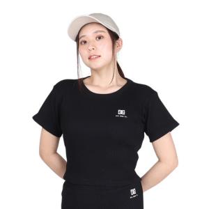 ディーシーシューズ（DC SHOES）（レディース）TELECO CROPPED ショートスリーブTシャツ 24SULST242303BLK｜victoriasurfandsnow