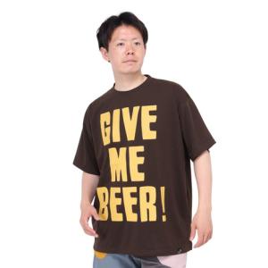 ゴースローキャラバン（GOSLOWCARAVAN）（メンズ）Drymix GIVE ME ビール BIG Tシャツ 325603 BLK｜victoriasurfandsnow
