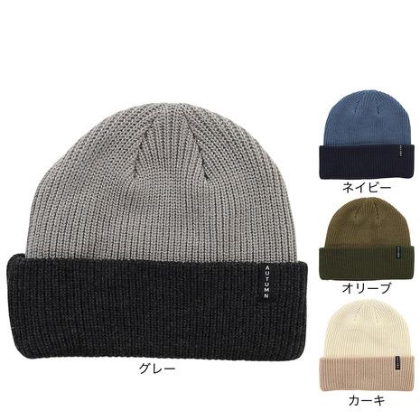 AUTUMN（メンズ、レディース）ビーニー ニット帽 AT24 BLOCKED
