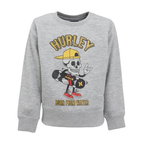 ハーレー（HURLEY）（キッズ）ジュニア オーバーサイズド スカル ヘッド スウェット クルー B...