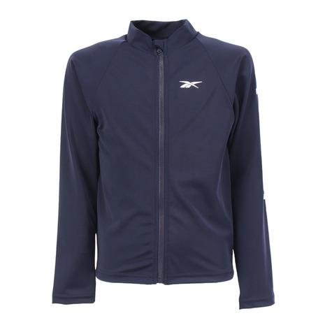 リーボック（REEBOK）（キッズ）長袖フルジップ ラッシュガード 115431 NV