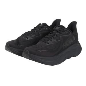 ホカ（HOKA）（レディース）ランニングシューズ ジョギングシューズ クリフトン 10 ブラック 1162031-BBLC スニーカー ラン ウォーク 超軽量 クッション性